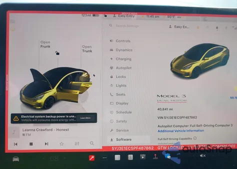 2023 Tesla Model 3 Performance Dual Motor All-Wheel Drive z USA, uszkodzony, nr VIN 5YJ3E1EC5PF487862